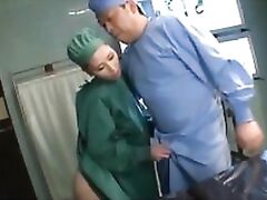 Things get hot in the hospital when doctor Ai Sayama shows her ass.