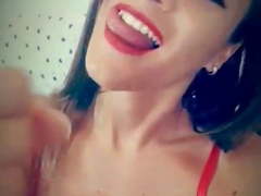 Playful Amelia, teasing you with my sexy smile and horny bo