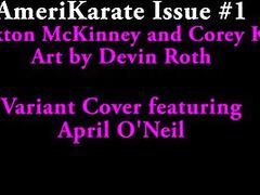 Topless Girls Reading: AmeriKarate #1 with April O'Neil