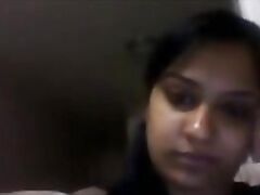 Bhopali bhabhi in her bedroom with her hubby in sexy white bra exposing her off!