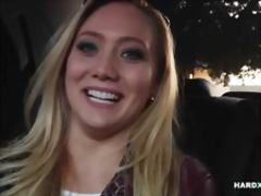 Blonde PAWG gets DP ed in gangbang