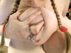 Busty pigtail - Much bigger