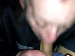 Whore struggling with precum