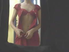 Two way mirror spy cam video.