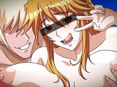 Hentai milf gets fucked in the bath