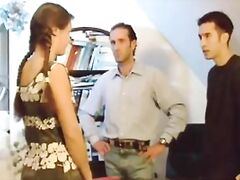 little pigtailed goldy gets double penetrated hardcore ggg old school