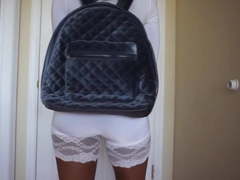 Beautiful woman in short spandex 2