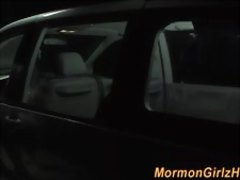 Teen cum in mission van