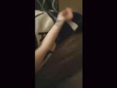 A girl has made her boyfriend  suck another's man cum