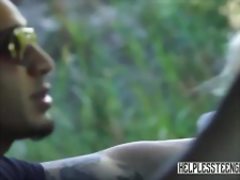 Geeky blonde fucked on ride home