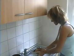 European housewife gets fucked at home