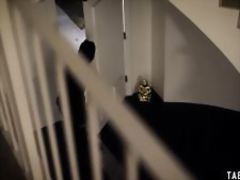 Abducted teen gangbanged in all holes by her captors