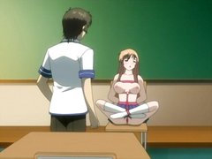 Tied up hentai girl