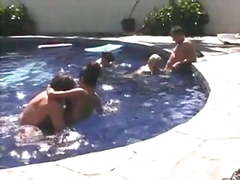 Krystal Steal, Sydnee Steele - pool party sex.