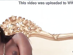 This ebony milf is a bride and she enjoys interracial anal sex with her husband