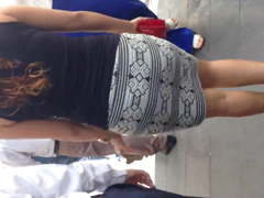 Candid business woman walking so tight