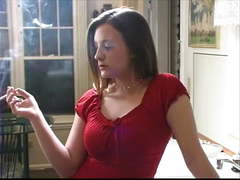 Beautiful Brunette Smoking Fetish