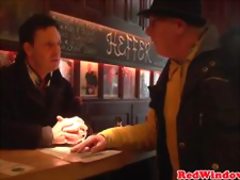 Busty lingeried amsterdam whore doggystyled